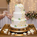 Edible Sugar Daisy Cake Decoration / Set of 24 Fondant Daisies