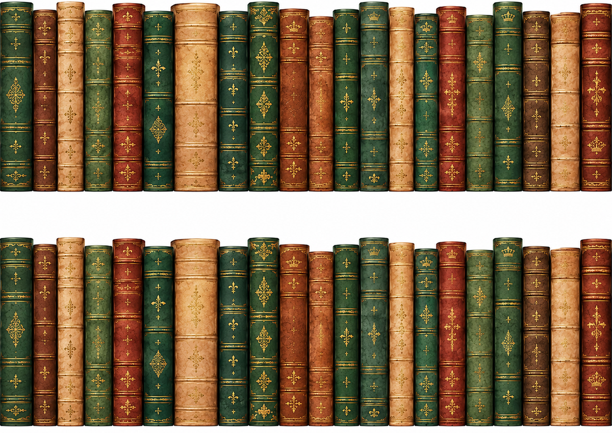 Book Spines Edible Cake Wrap – Wafer Paper or Icing Sheet
