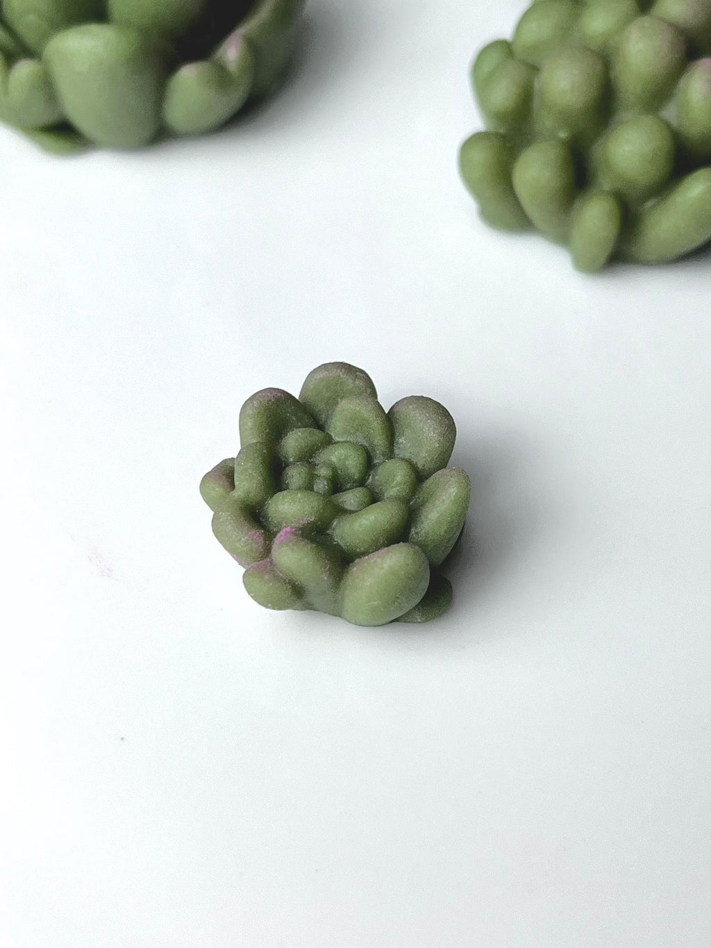 Handmade edible sugar paste cactus cake topper set, image 9.