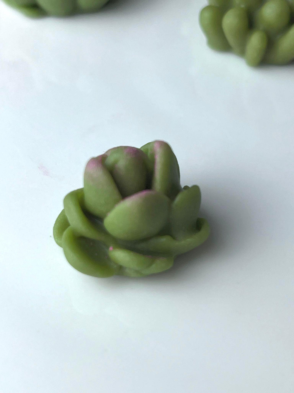 Handmade edible sugar paste cactus cake topper set, image 10.