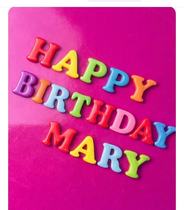 Edible fondant letters and numbers for personalized cake and cupcake decoration.