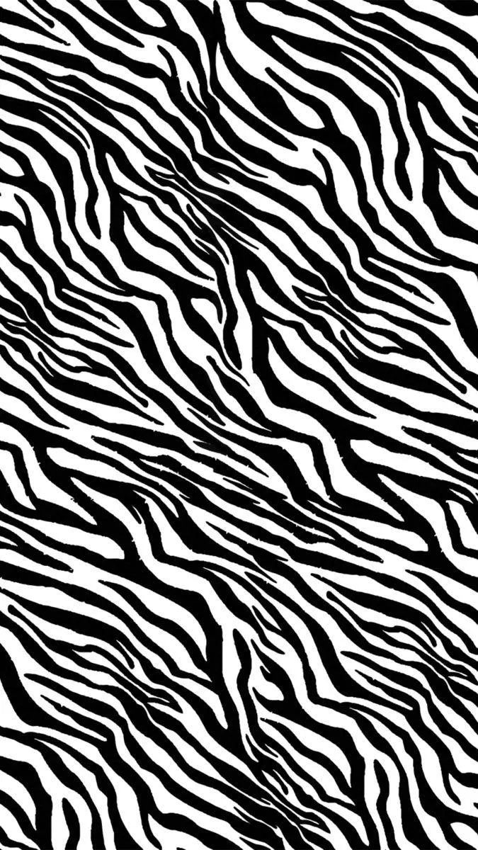 Fine black and white zebra stripe pattern for an edible A4 cake wrap.