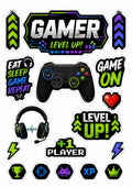 Gamer console edible cake topper design 1, available in wafer paper or icing sheet.