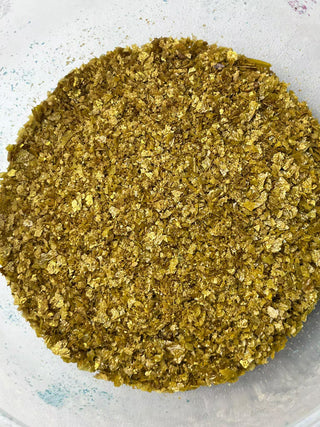 Gold – Essbare Glitzerflocken aus Esspapier – 50 g Tortendeko