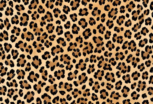 Golden leopard spot pattern for an edible A4 cake wrap.