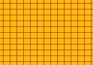 Design 2 – Essbare Tortenbordüre mit gelbem Retro-Raster – Senfgelb und Bordeauxrot