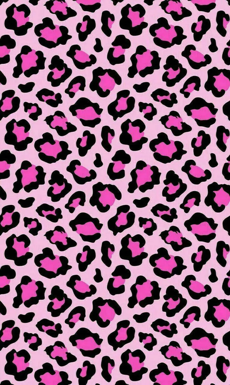 Lilac pink and black leopard spot pattern for an edible A4 cake wrap.
