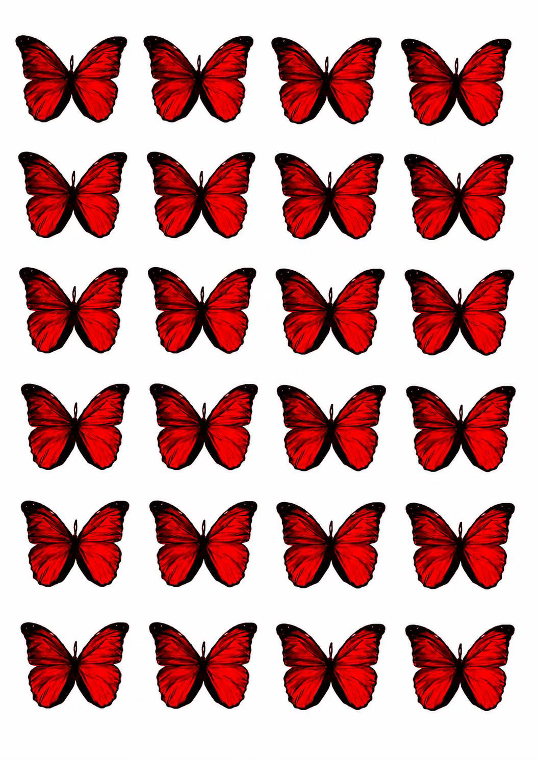 Wafer paper butterfly cupcake and cake toppers.
