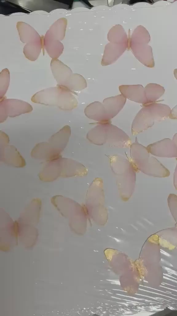 Precut Wafer Paper Butterflies – Edible Butterflies Cake Toppers