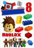 Roblox edible cake topper design 1, available in wafer paper or icing sheet.