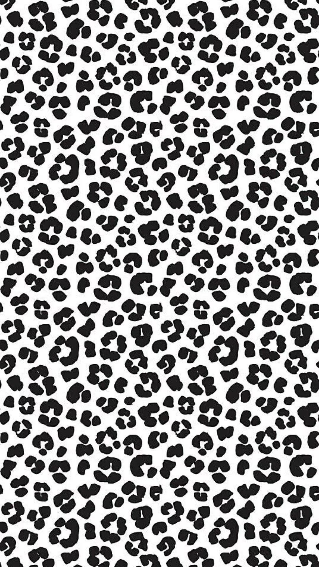 Small black and white leopard spot pattern for an edible A4 cake wrap.