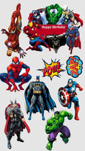 Superhero edible cake topper design 18, available in wafer paper or icing sheet.