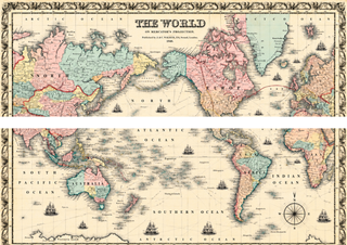 Design 1 – Vintage World Map Edible Cake Wrap – Antique Atlas A4 Cake Border