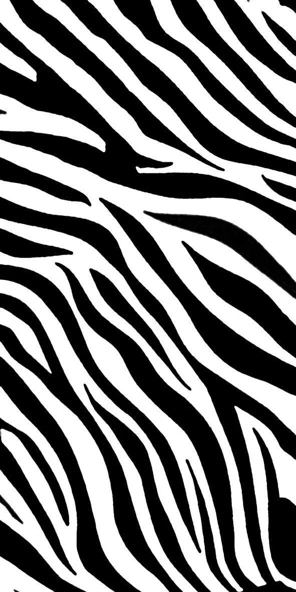 Wide black and white zebra stripe pattern for an edible A4 cake wrap.