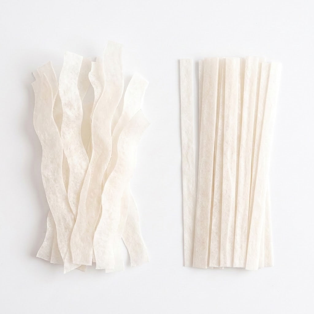 Precut Wafer Paper Strips – 60 Straight & Wavy Edible Ruffles